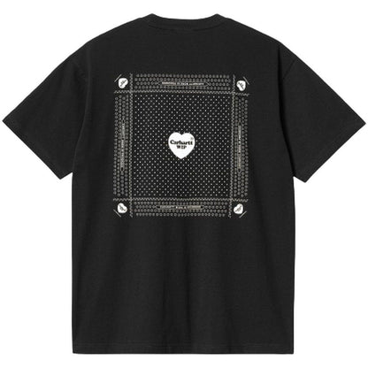 T-shirt Uomo Carhartt Wip - S/S Heart Bandana T-Shirt - Nero