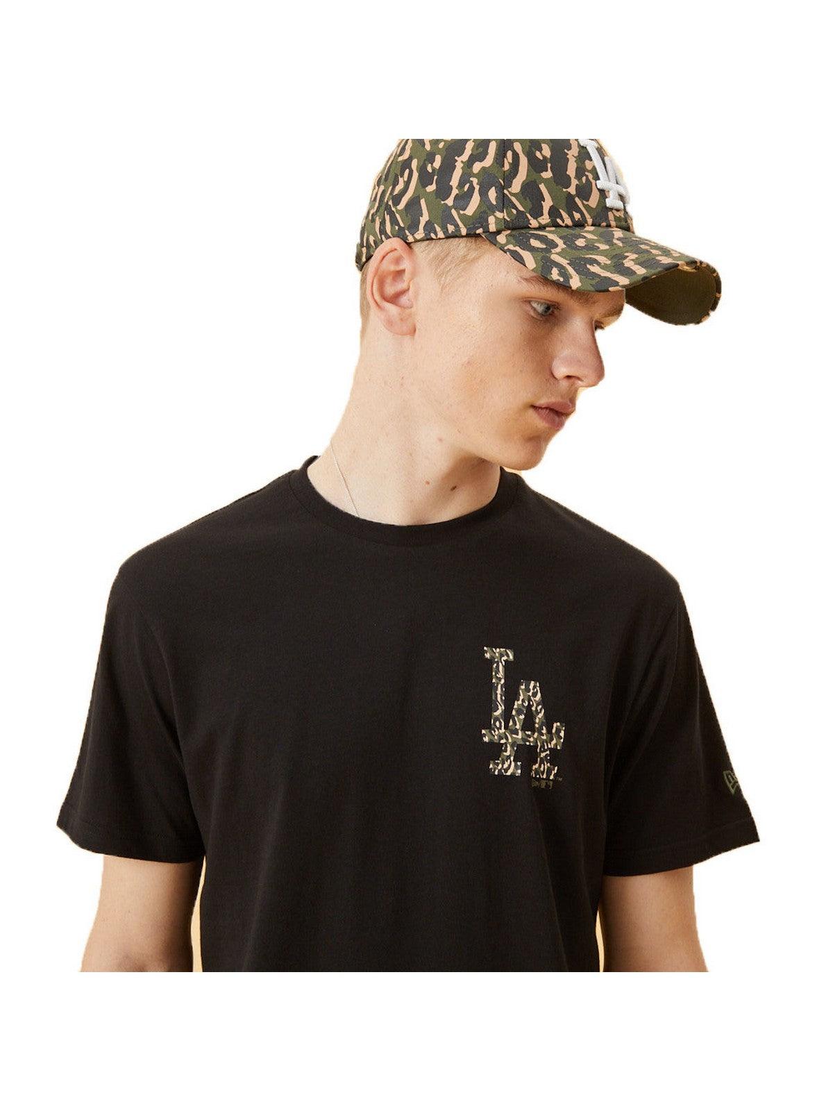 T-shirt Uomo New Era - Mlb Seasonal Left Chest Infill Los Angeles Dodgers - Nero