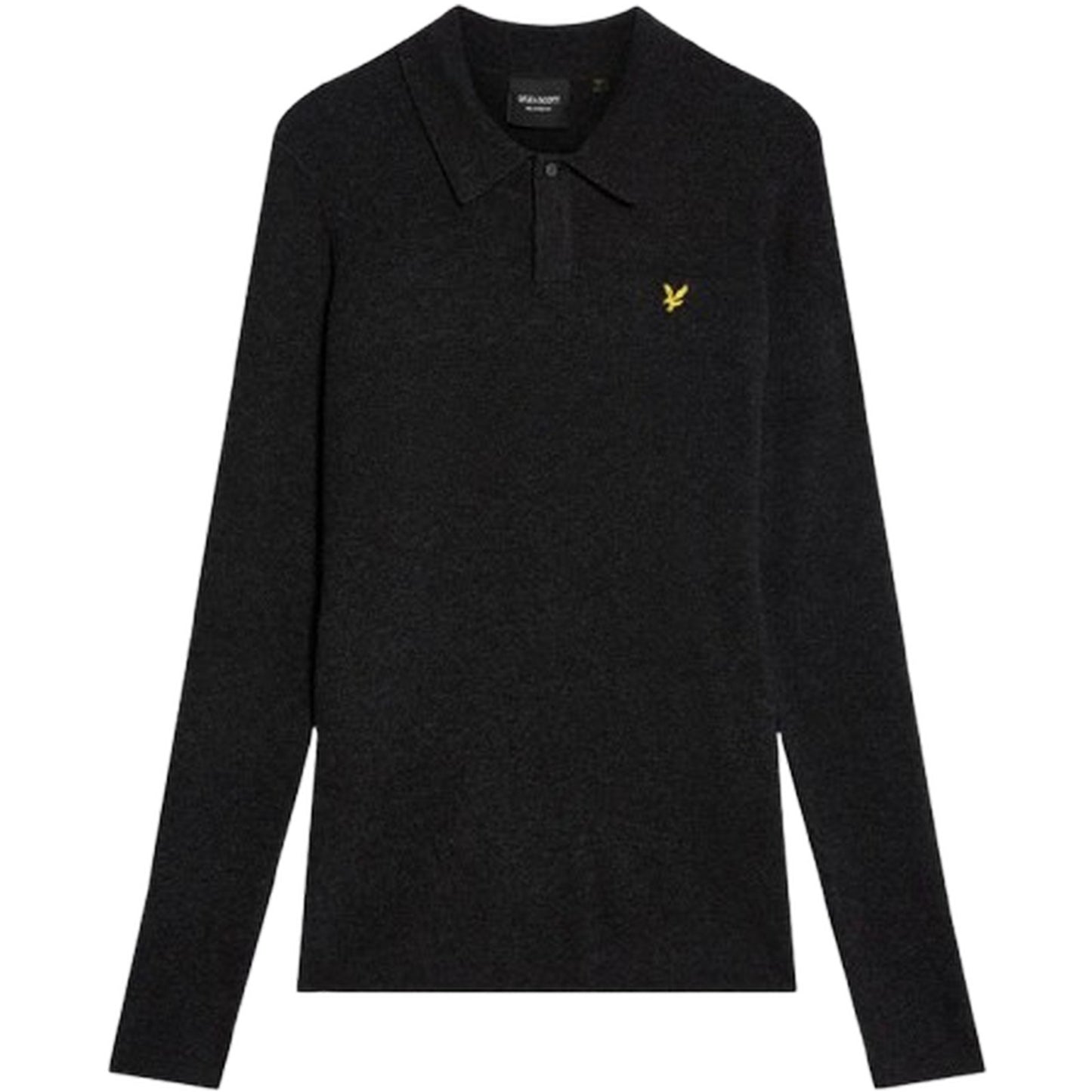 Maglioni Uomo Lyle & Scott - Lambswool Blend Rugby Jumper - Nero