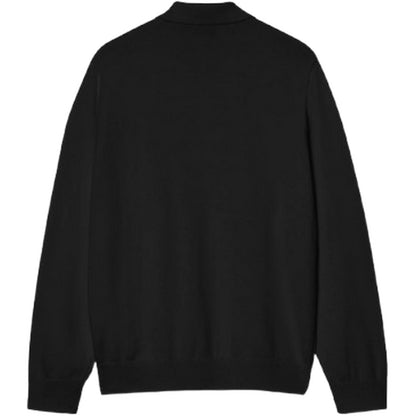 Polo a manica lunga Unisex Carhartt Wip - L/S Madison Polo Cotton Knit - Nero