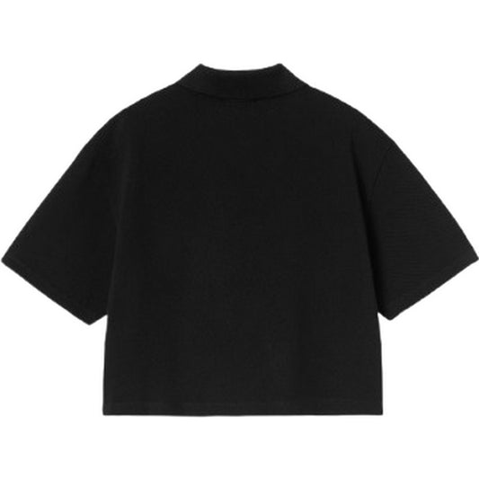 Polo Donna Carhartt Wip - W S/S Carhartt Script Polo Ts - Nero