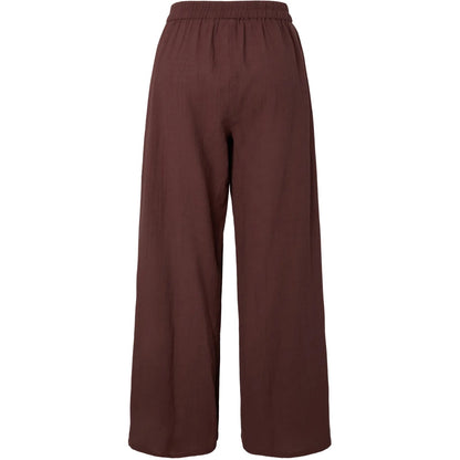 Pantaloni Donna Pieces - Pcagnes Hw High Slit Pant Jrs Bc - Rosso