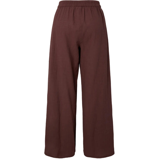 Pantaloni Donna Pieces - Pcagnes Hw High Slit Pant Jrs Bc - Rosso