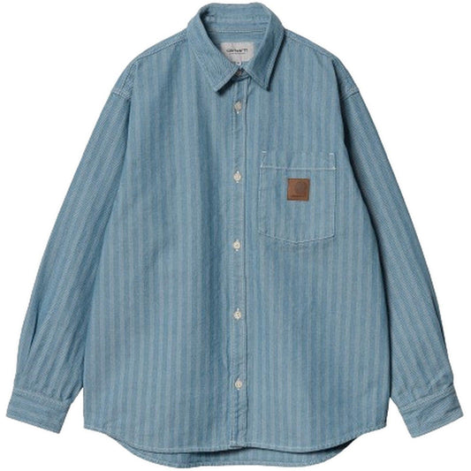 Giacche Uomo Carhartt Wip - Menard Shirt Jac - Blu