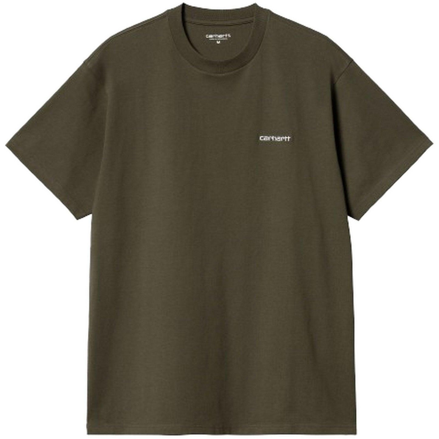 T-shirt Uomo Carhartt Wip - S/S Script Embroidery T-Shirt - Verde