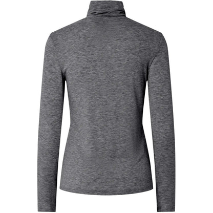 Canotte e top Donna Pieces - Pcmaria Ls Rollneck Top Jrs Noos Bc - Grigio