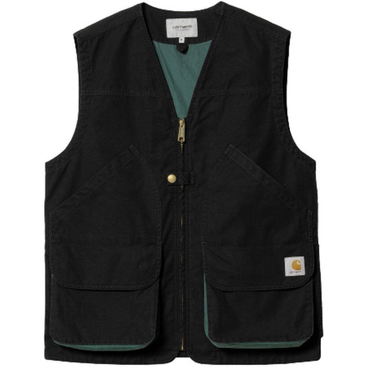 Gilet Uomo Carhartt Wip - Heston Vest Cotton Canvas - Nero