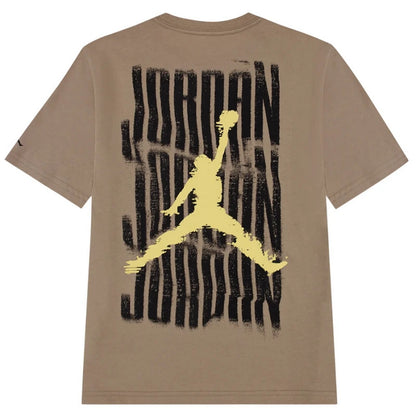 T-shirt Ragazzi Unisex Jordan - Jdb Jordan Distressed Ss Tee - Beige