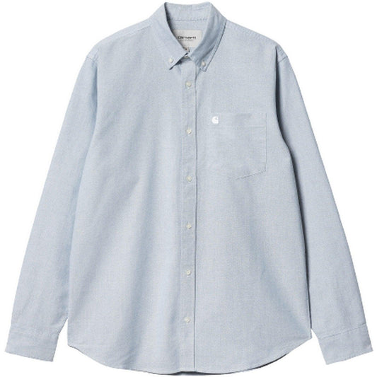 Camicie casual Uomo Carhartt Wip - L/S C-Logo Shirt - Blu