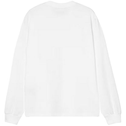 Maglie a manica lunga Donna Carhartt Wip - W' L/S Pocket Small Heart T-Shirt - Bianco