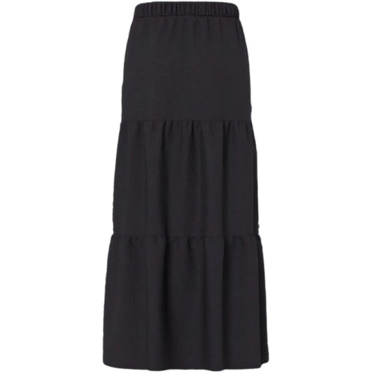 Gonne casual Donna Pieces - Pcsikka Hw Maxi Skirt Wvn Noos Bc - Nero