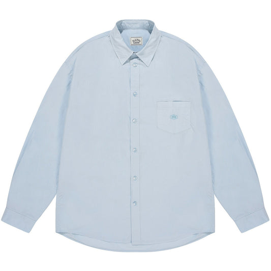 Camicie casual Unisex KAPPY DESIGN - Relaxed Cotton Shirt - Blu