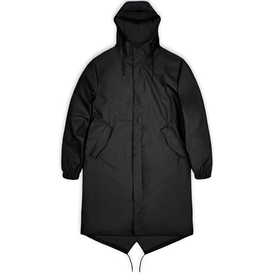 Giacche impermeabili Unisex Rains - Fishtail Parka W3 - Nero