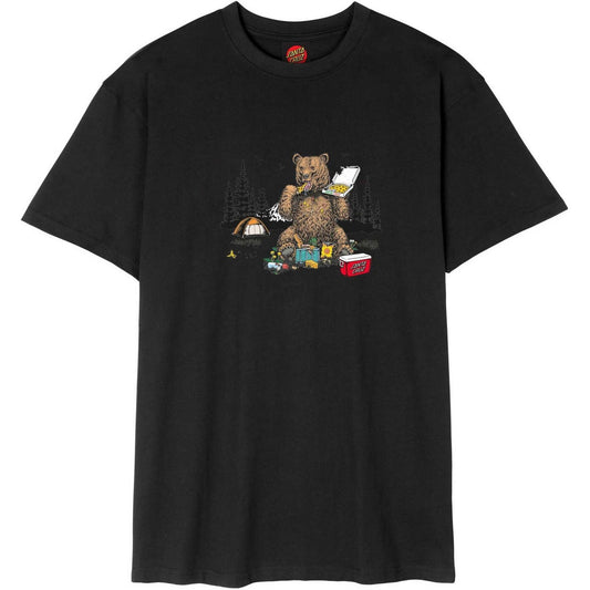 T-shirt Uomo Santa Cruz - Braun Pizza Bear T-Shirt - Nero