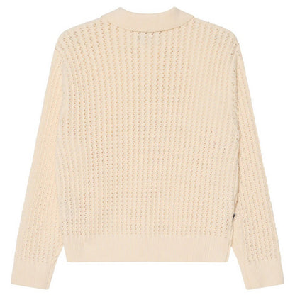 Polo Uomo Obey - Obey Duane Polo Sweater - Bianco