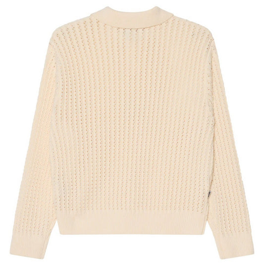 Polo Uomo Obey - Obey Duane Polo Sweater - Bianco
