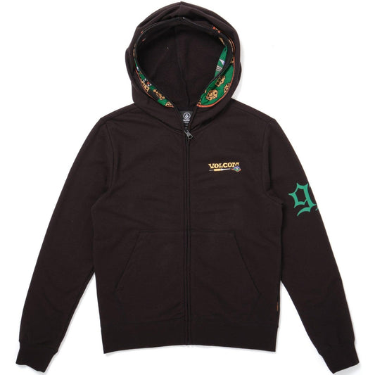 Felpe con cappuccio Ragazzo Volcom - Fa Nando Von Arb Full Zip - Nero