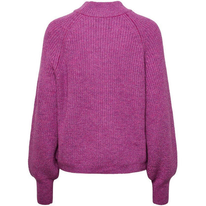 Maglie Donna Pieces - Pcnatalee Ls O-Neck Knit Noos Bc - Viola