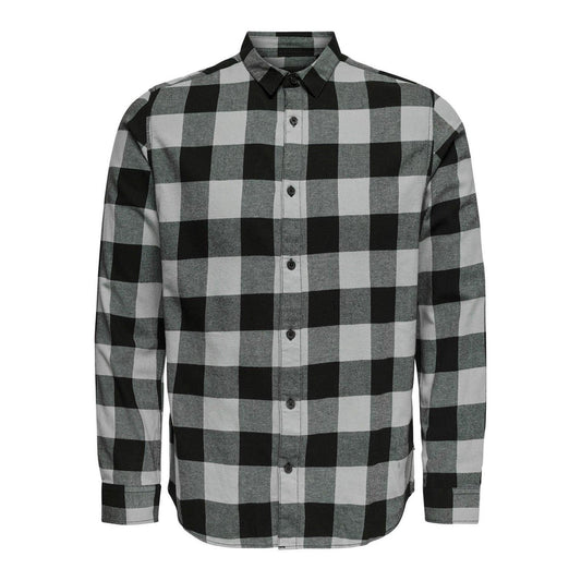 Camicie casual Uomo Only & Sons - Gudmund Life Ls Checked Shirt Noos - Grigio