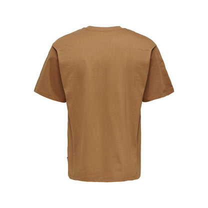 T-shirt Uomo Only & Sons - Onsfred Rlx Ss Tee Noos - Marrone