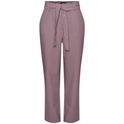 Pantaloni Donna Pieces - Pcboss Hw Paperbag Straight Pants Noos - Rosa