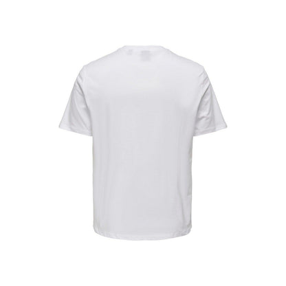 T-shirt Uomo Only & Sons - Onsaugust Reg Ss Tee - Bianco