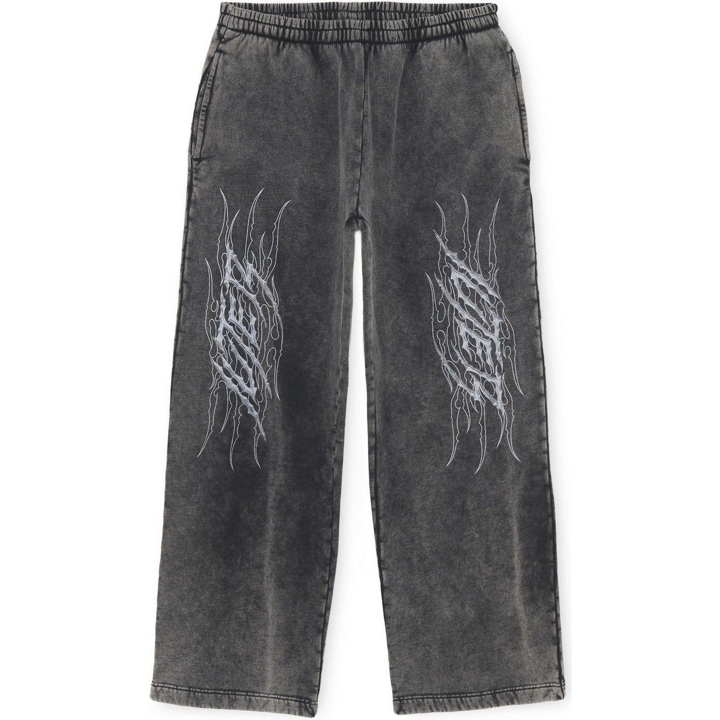 Pantaloni Uomo Iuter - Tribal Marble Wide Leg Sweatpants - Nero