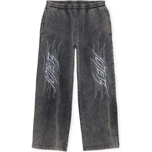 Pantaloni Uomo Iuter - Tribal Marble Wide Leg Sweatpants - Nero