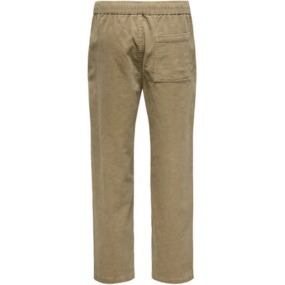 Pantaloni Uomo Only & Sons - Onsfade Loose 0188 String Cord Pant - Beige