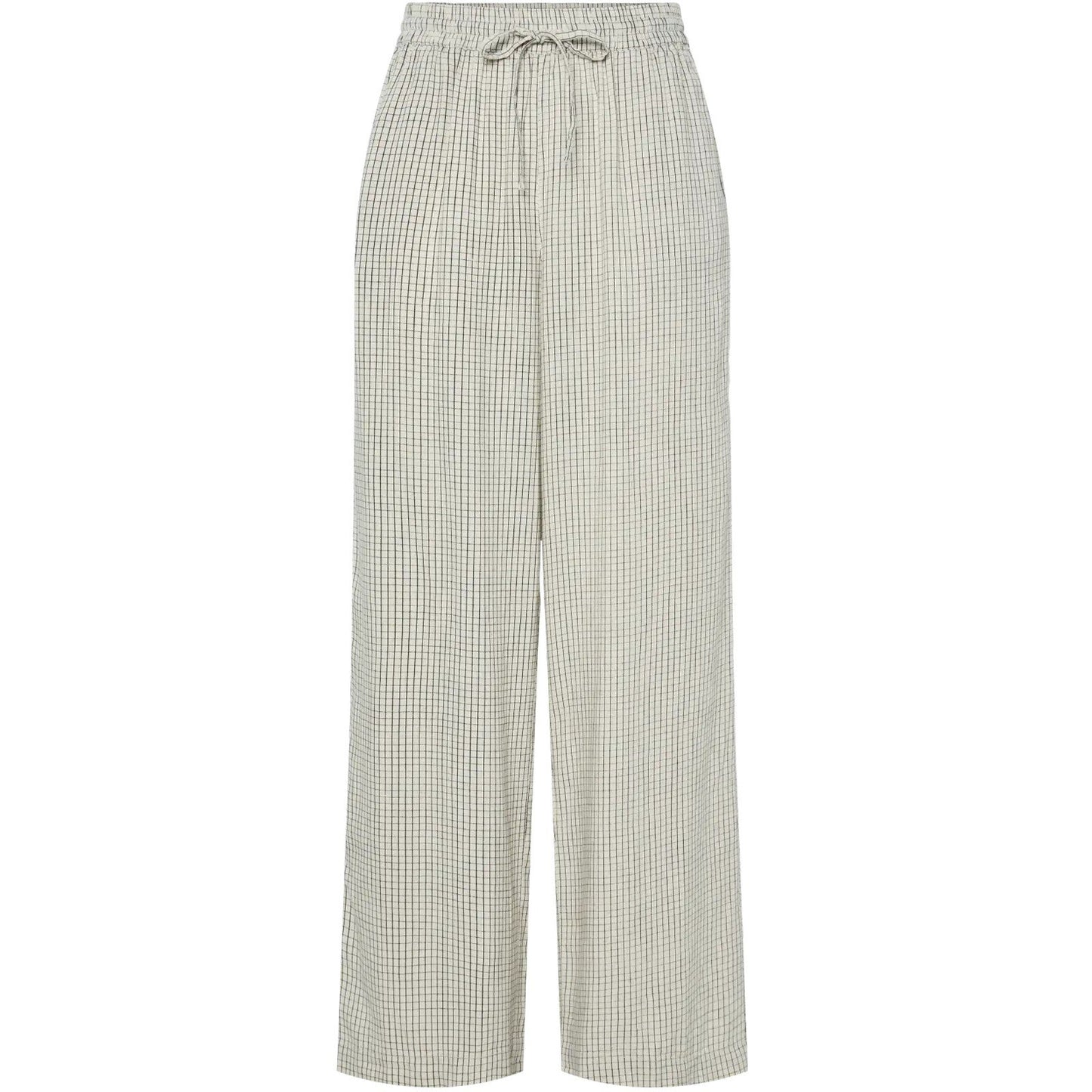 Pantaloni Donna Pieces - Pcpia Hw Wide Pants Wvn Noos - Beige