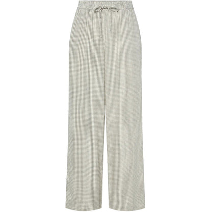 Pantaloni Donna Pieces - Pcpia Hw Wide Pants Wvn Noos - Beige