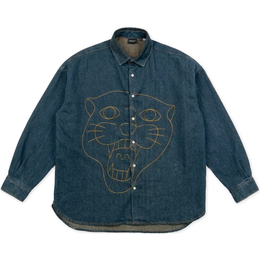 Camicie casual Uomo Deceit - Struggle Denim Longshirt - Blu