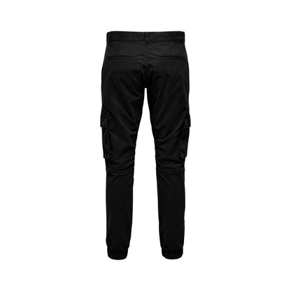 Pantaloni Uomo Only & Sons - Cam Stage Cargo Cuff Pg 6687 - Nero