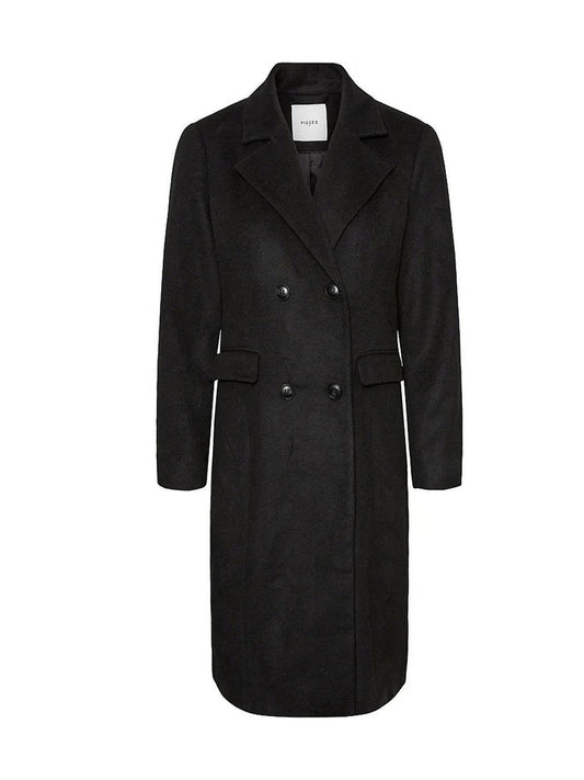 Cappotti Donna Pieces - Hanne Coat - Nero