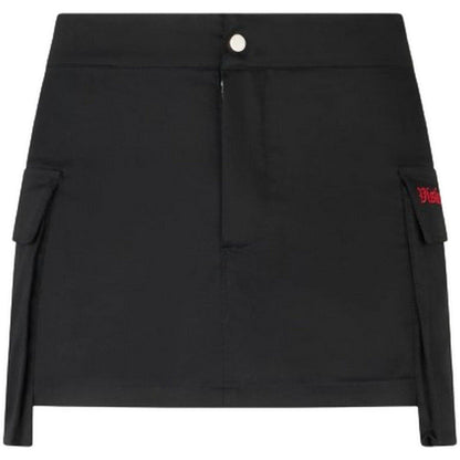 Gonne casual Donna Vision of Super - Black Cargo Skirt With Embroidery Gotic Logo - Nero