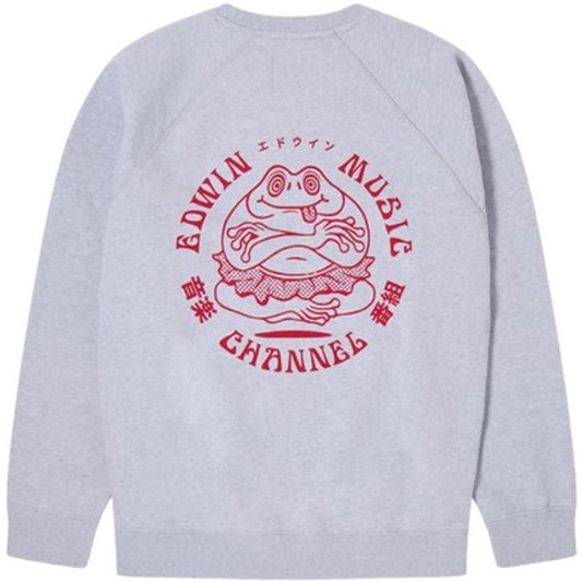 Felpe senza cappuccio Uomo Edwin - Edwin Music Channel Sweat - Grigio