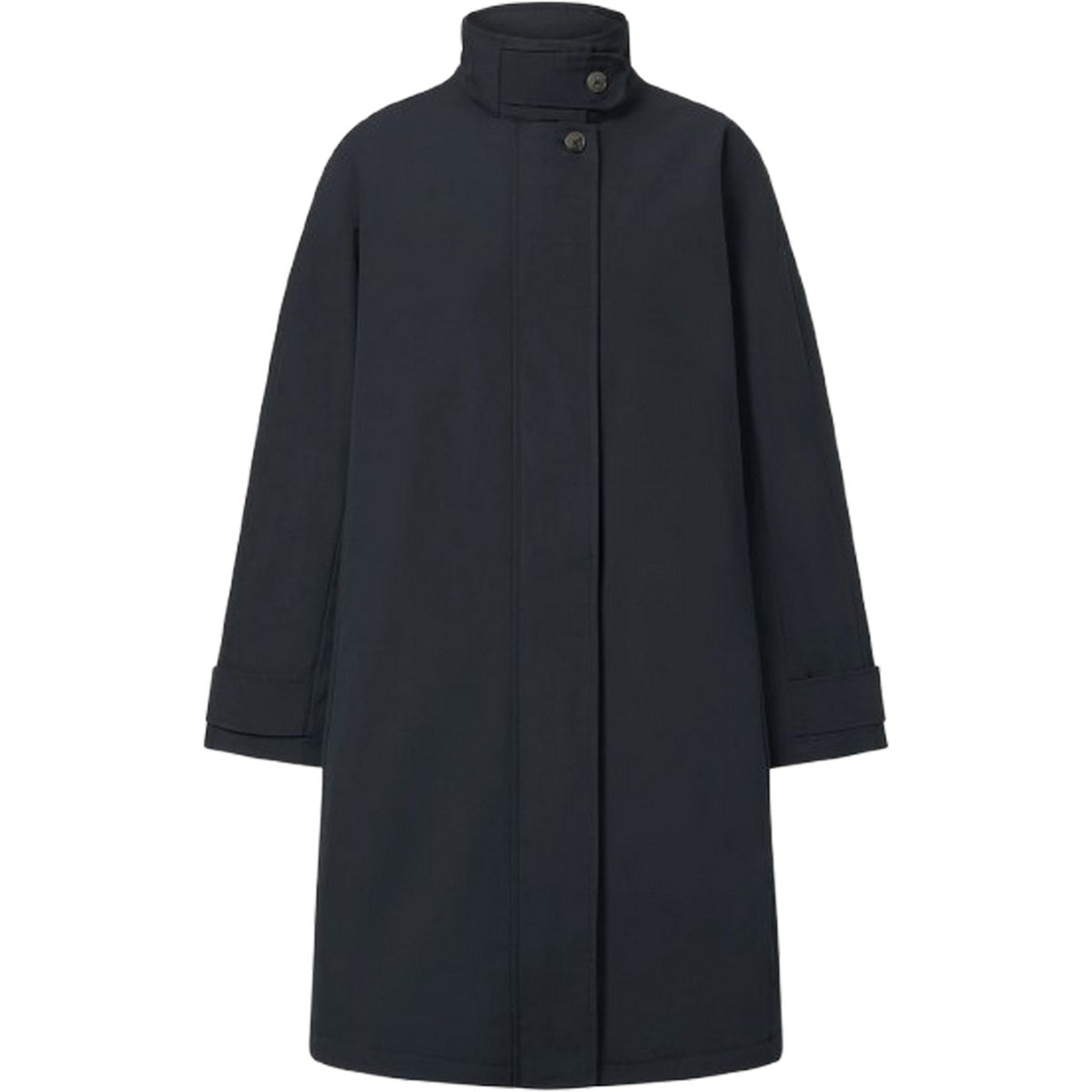 Giacche impermeabili Donna Ecoalf - Nebu Long Jacket Woman - Blu