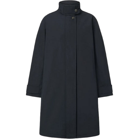 Giacche impermeabili Donna Ecoalf - Nebu Long Jacket Woman - Blu