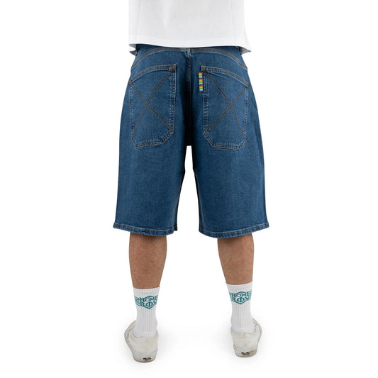 Bermuda Uomo HOMEBOY - x-tra MONSTER Denim SHORTS - Blu