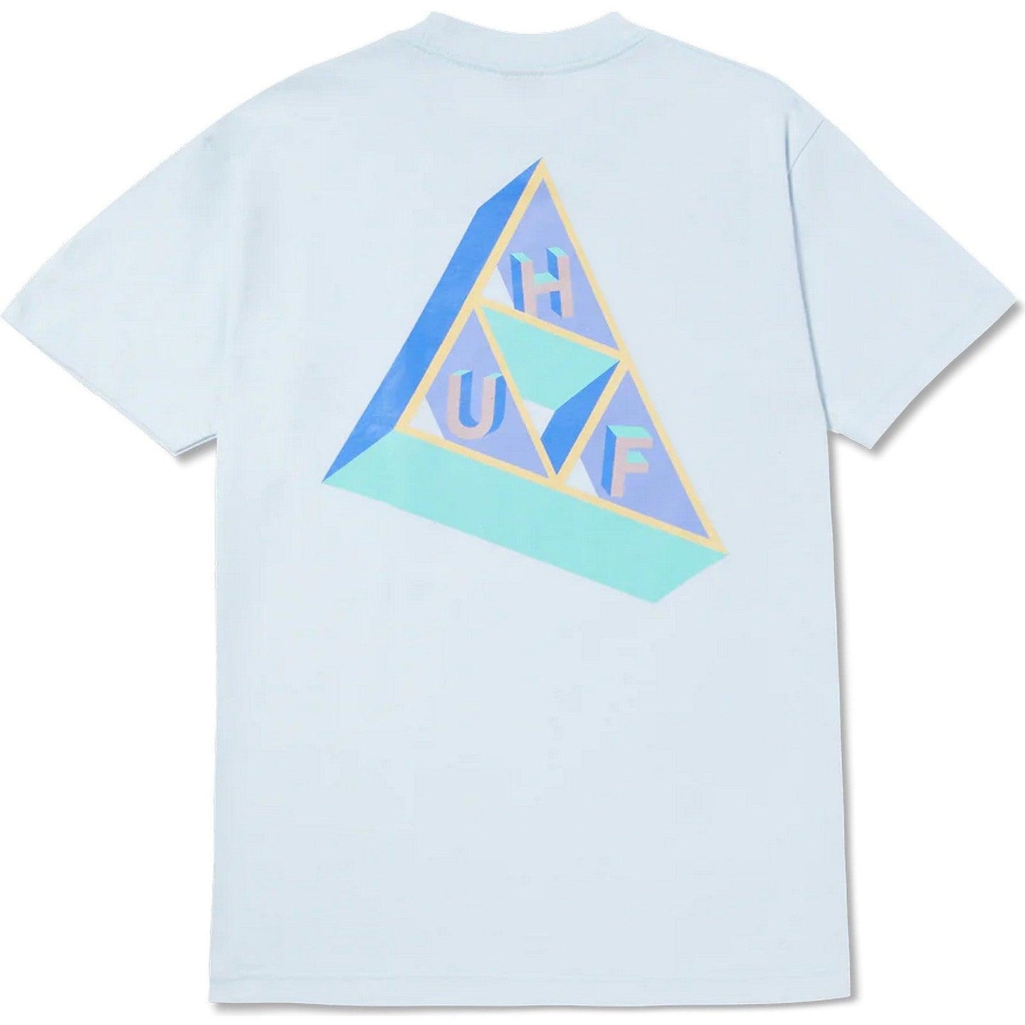 T-shirt Uomo Huf - Based Tt S/S Tee - Celeste