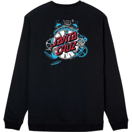 Felpe senza cappuccio Uomo Santa Cruz - Grabke Exploding Dot Crew - Nero