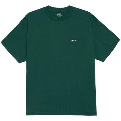 T-shirt Uomo Obey - Obey The Medium Is The Message Tee - Verde