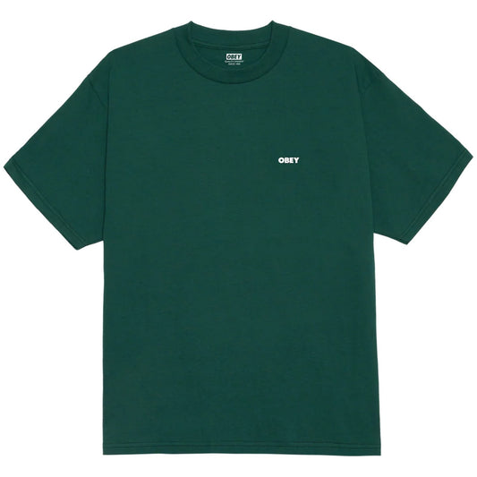 T-shirt Uomo Obey - Obey The Medium Is The Message Tee - Verde