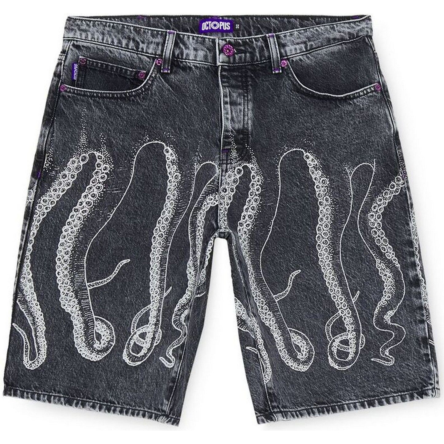 Pantaloncini Uomo Octopus - Octopus Outline Loose Short - Grigio