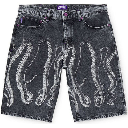 Pantaloncini Uomo Octopus - Octopus Outline Loose Short - Grigio