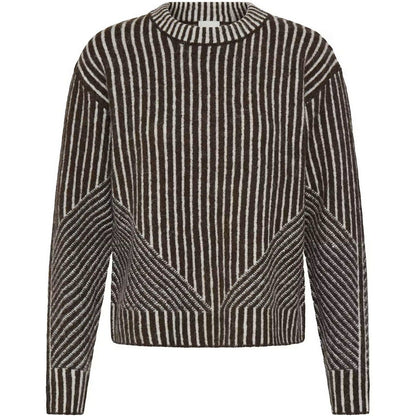 Maglioni Donna Ichi - Ihkamara Ls Stripe5 - Marrone