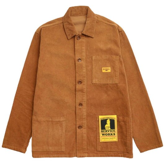 Giacche Uomo Service Works - Corduroy Coverall Jacket - Marrone