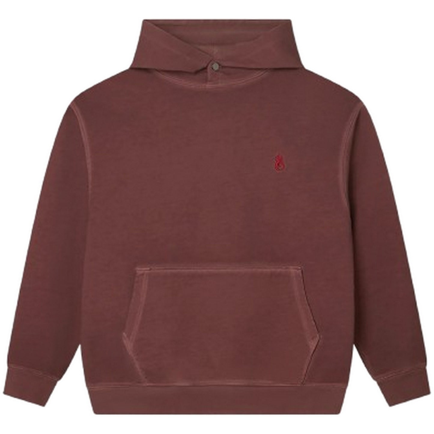 Felpe con cappuccio Uomo Vision of Super - Rust Hoodie With Embroidered Red Flame And Printed - Marrone