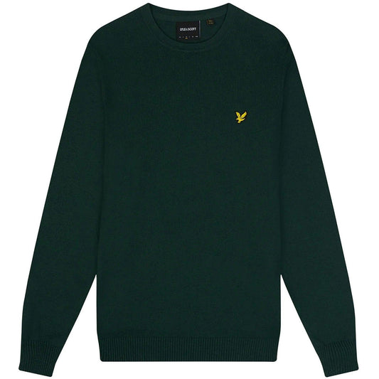 Maglioni Uomo Lyle & Scott - Crew Neck Cotton Merino Jumper - Verde