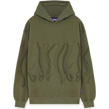 Felpe con cappuccio Uomo Octopus - Octopus Outline Hoodie - Verde